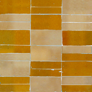Mosaic House Moroccan tile Talia 8-32 Hippi Ochre,   Tan, beige, natural, terracotta   solid zellige, mosaic, zellij, field, pattern, glaze, simple 